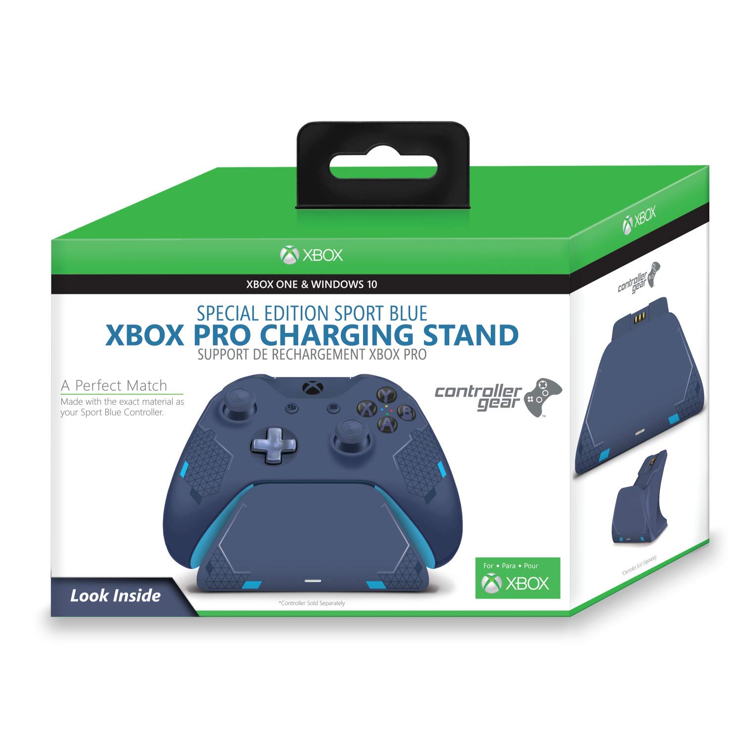 Xbox Pro Charging Stand for Controller Gear Sport Blue Special Edition - Fast Charging Dock Station (Controller Not Included) - Perfect for Gaming Setup & Nightstand Organization - Xbox Series X/S & One Accessories