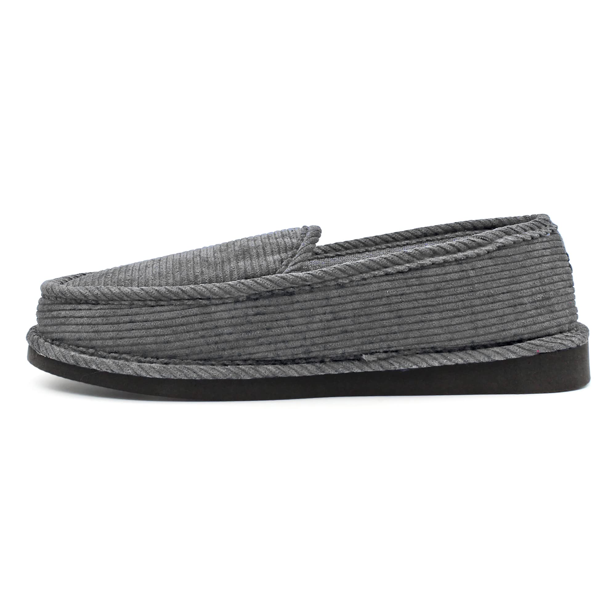 Comfortable Bright Men's Corduroy House Slippers - Warm Indoor/Outdoor Slippers for Home, Lounge & Backyard