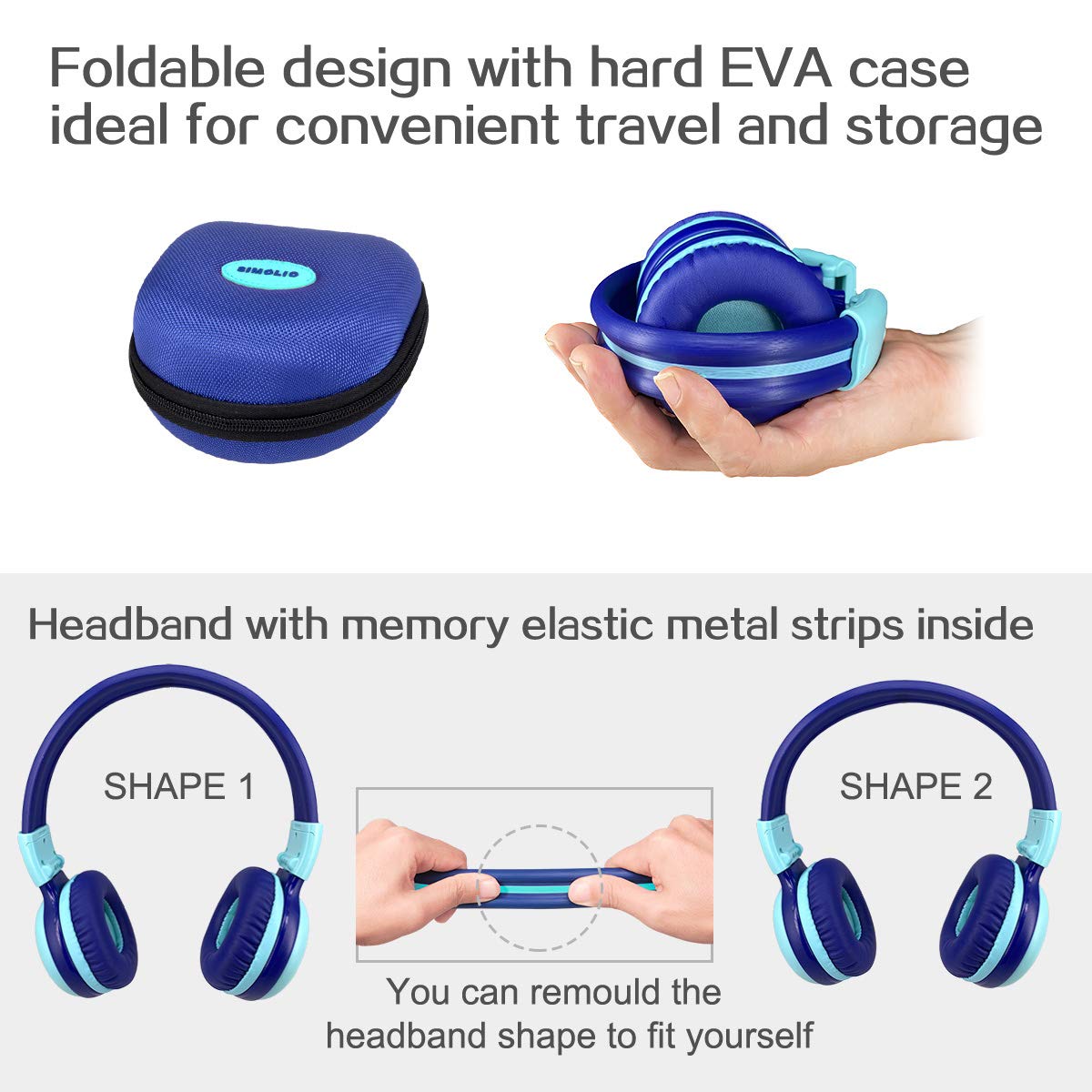 SIMOLIO Wireless IR Headphones for Car DVD | Bluetooth Kids Headphones | Compatible with Honda Odyssey, uConnect VES, Dodge Grand Caravan, Chevy Suburban 2006-2022 | Perfect for Family Road Trips & In-Car Entertainment