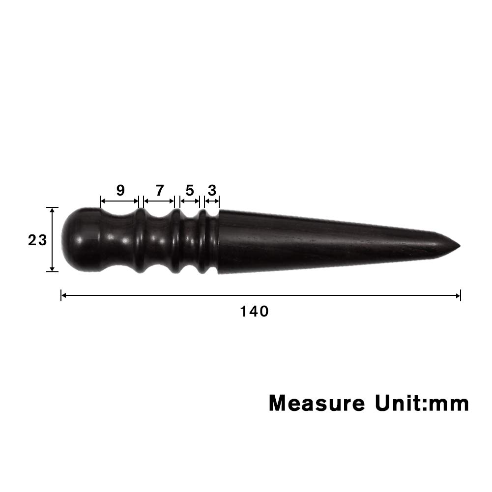 SPEEDWOX Professional Leather Edge Burnisher Tool - Round Head Wood Handle for Leather Crafting, DIY Projects & Shoe Repair - Perfect for Leatherworkers, Cobblers & DIY Enthusiasts