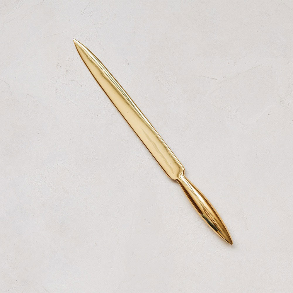 Elegant Brass Letter Opener - Vintage Style Envelope Opener for Home & Office - Perfect for Mail, Invitations, Documents & Gifts