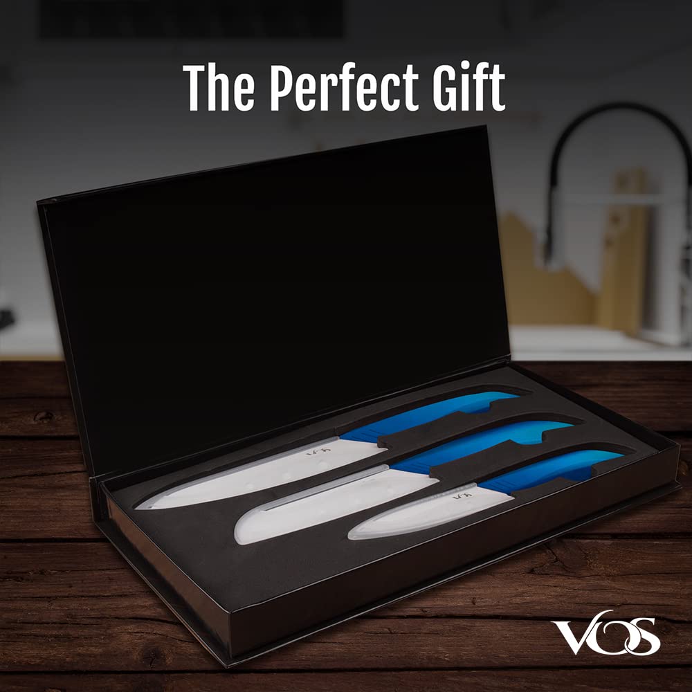 Vos Premium Ceramic Knife Set - 4