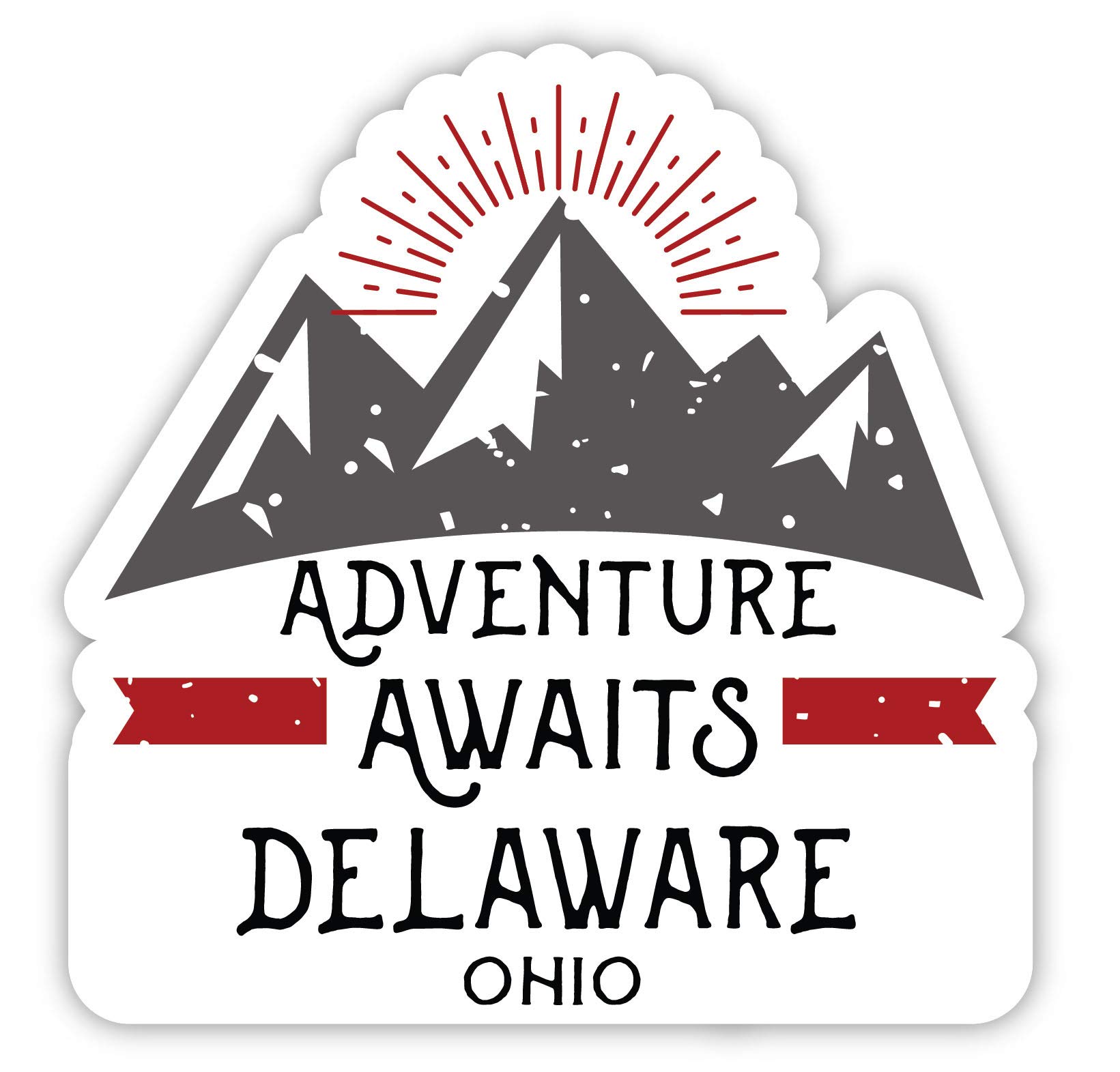 Delaware Ohio Souvenir 4-Inch Fridge Magnet - Adventure Awaits Design - Perfect for Travel Memories & Home Decor