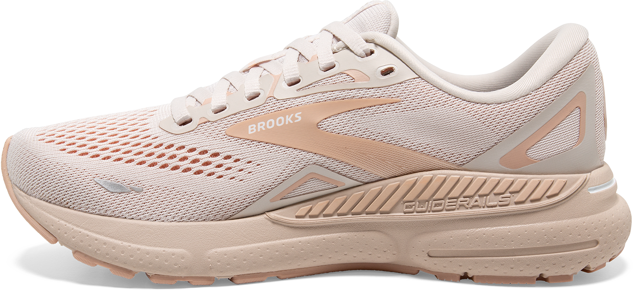 Women's Adrenaline GTS 23 Running Shoes - Lightweight Support for Neutral Pronation, Crystal Grey/Villa/White - Perfect for Jogging, Gym Workouts & Daily Walking