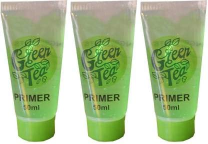 Red Balloons Green Tea Illumination Waterproof Makeup Primer & Base (3-Pack, 150ml) - Perfect for Long-Lasting Makeup, Daily Use & Special Occasions