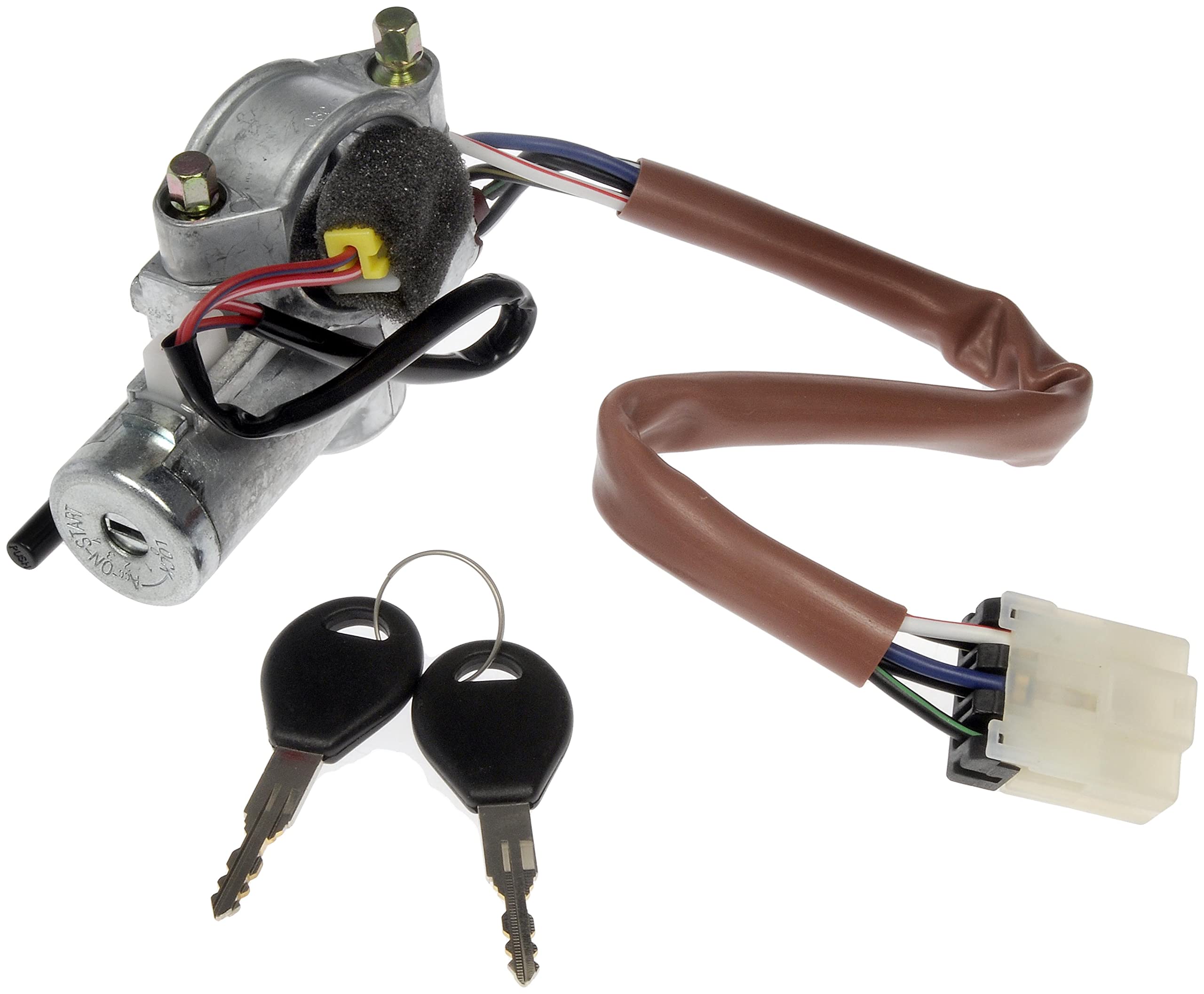 Dorman 989-041 Ignition Lock Cylinder with Key - Silver & Black Replacement for Nissan Altima, Maxima, Sentra | Car Door Lock Repair & Anti-Theft Security Upgrade