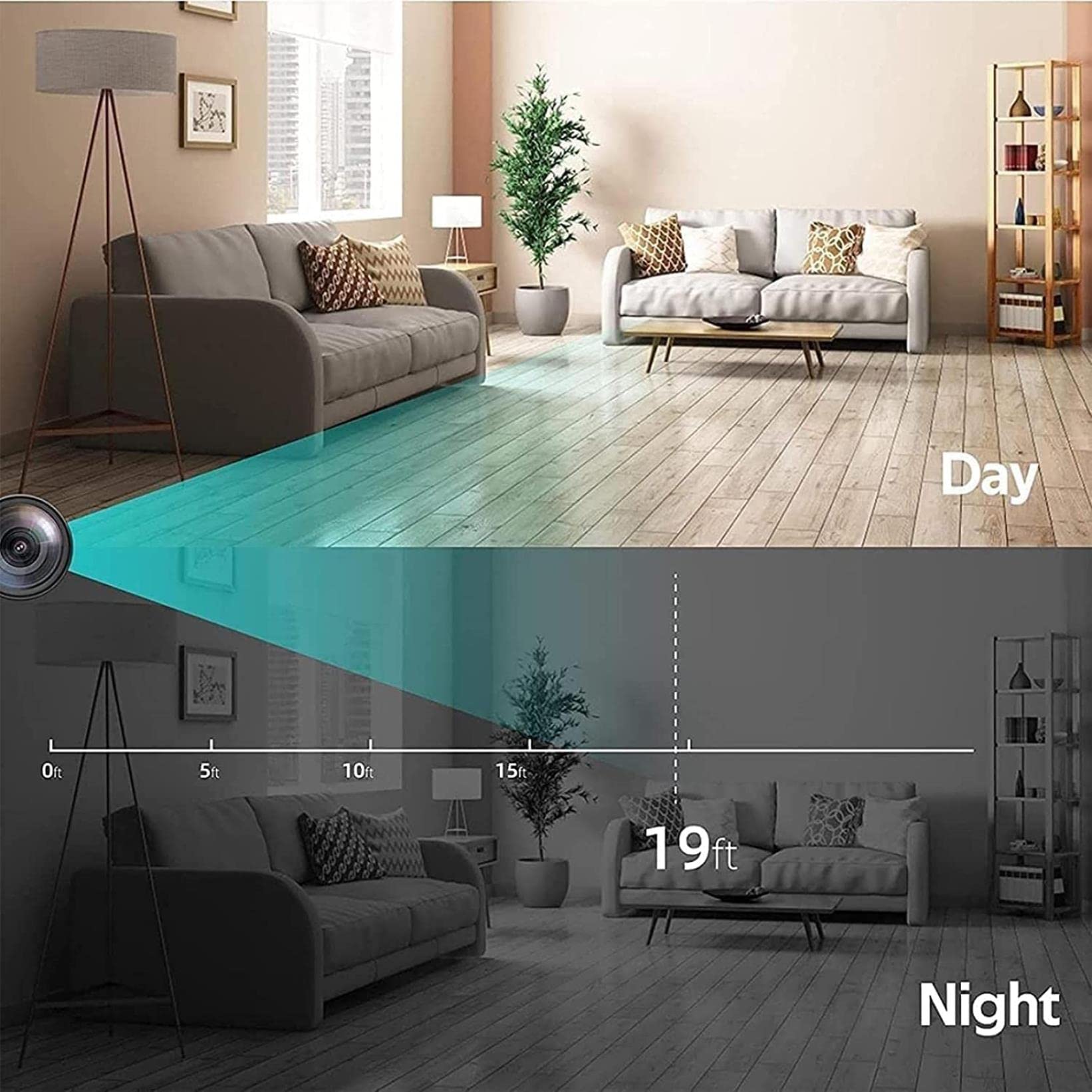 GZYHDC WiFi Spy Camera Clock - 1080P HD Smart Home Security Camera with Two-Way Audio, Night Vision & Wireless Charging Station | 32GB Storage | Indoor/Outdoor Hidden Surveillance for Home, Office, Baby Monitor & Pet Watching