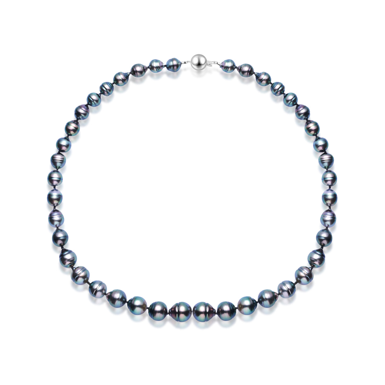 18K Solid Gold Baroque Tahitian Pearl Necklace for Women - Elegant Peacock Design, Luxury Gift for Anniversary, Wedding & Special Occasions