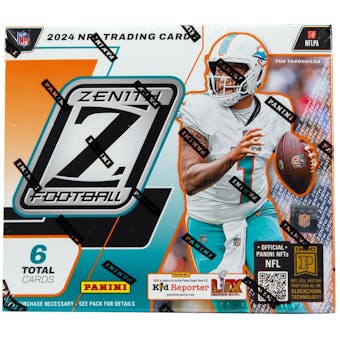 2024 Panini Zenith Football Hobby Box - 24 Packs with Autographs & Memorabilia Cards - Collectible Trading Cards for NFL Fans - Perfect for Collectors, Investors & Fantasy Football Enthusiasts