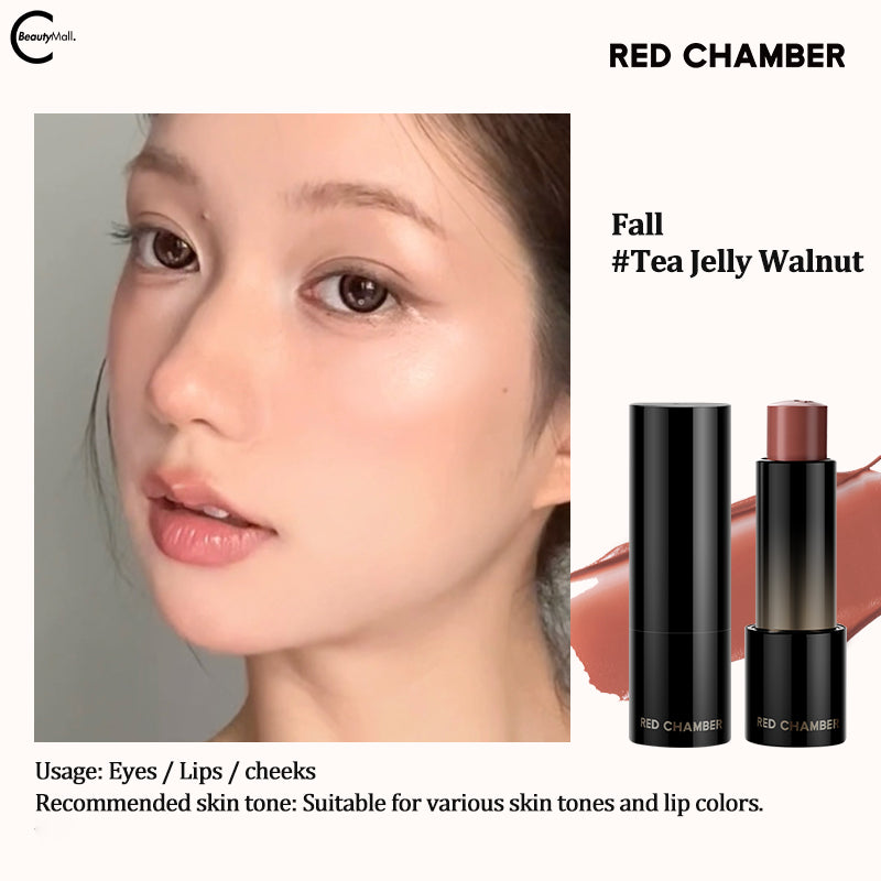 RED CHAMBER Multi-Purpose Creamy Lip & Cheek Stick - Perfect for On-The-Go Makeup & Natural Everyday Look