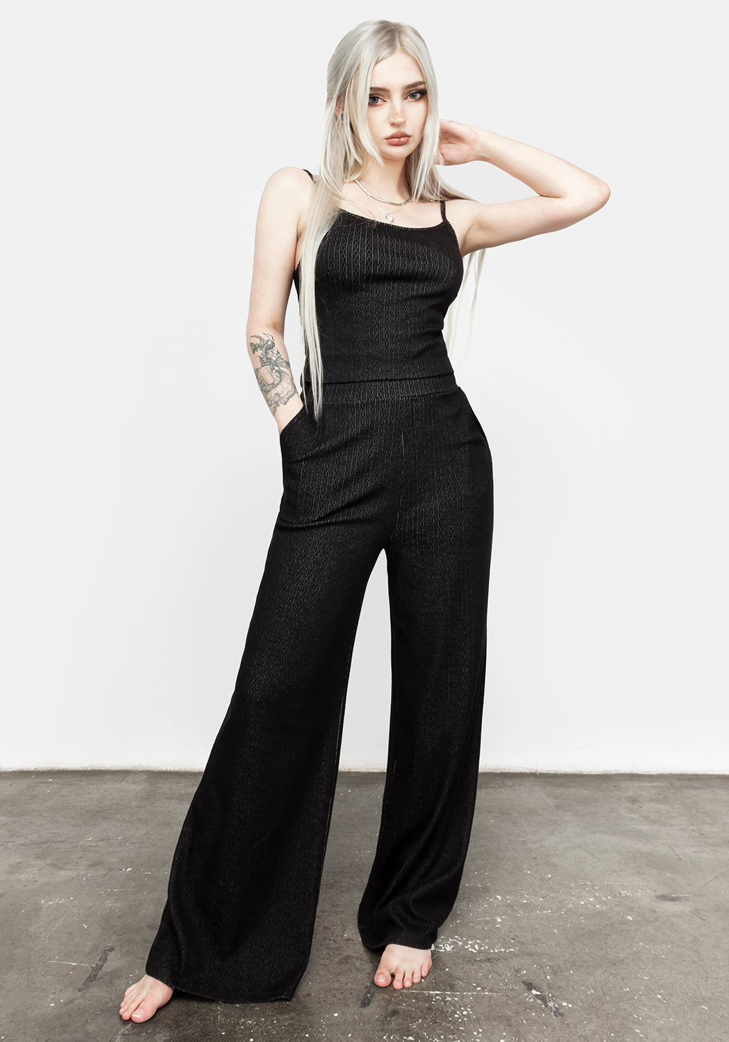 Morana Pointelle Lounge Cami - Soft Knit Women's Sleepwear Top for Comfortable Nightwear & Loungewear - Perfect for Relaxing at Home or Bedtime