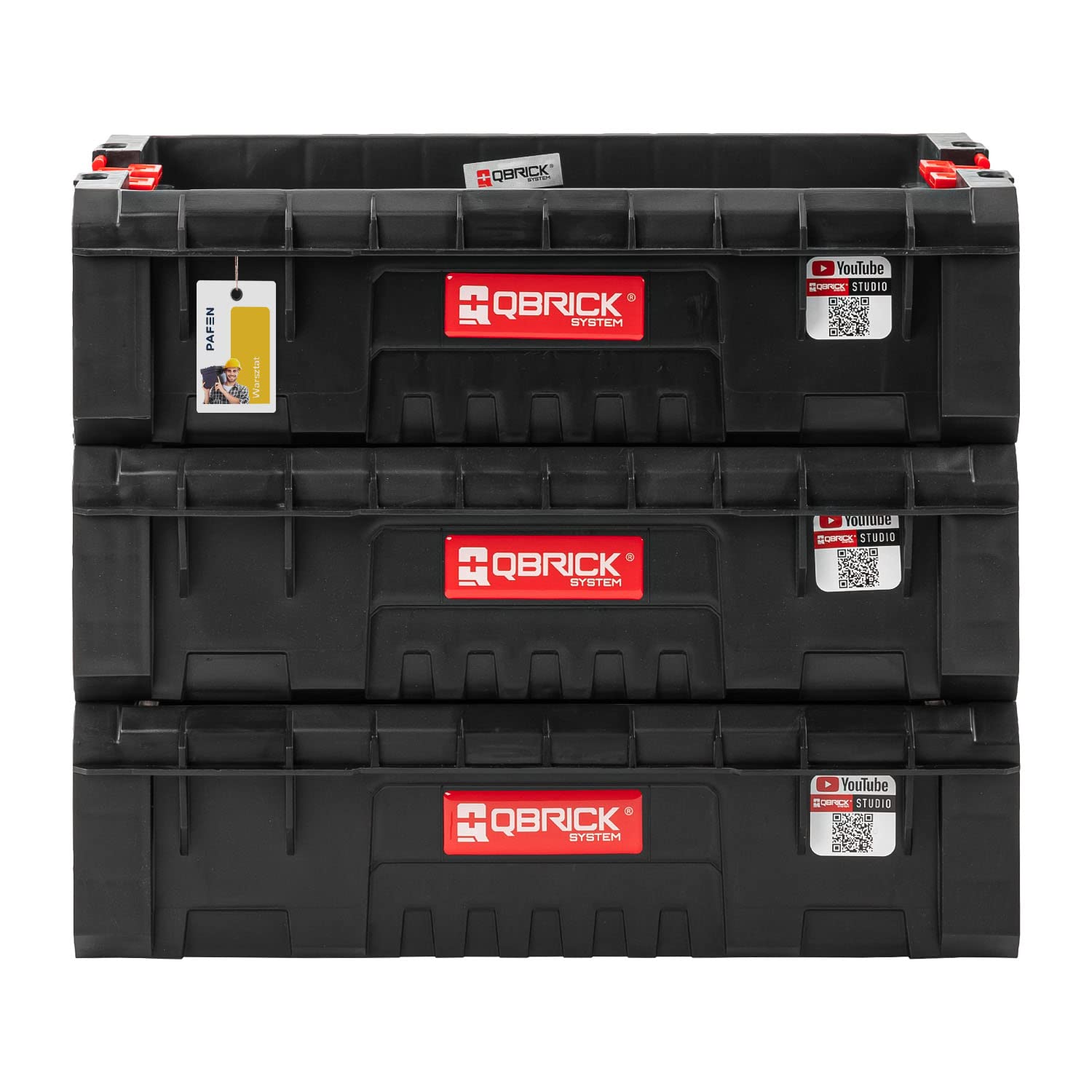 3-Pack Heavy Duty Open Tool Box Without Lid - 17.7
