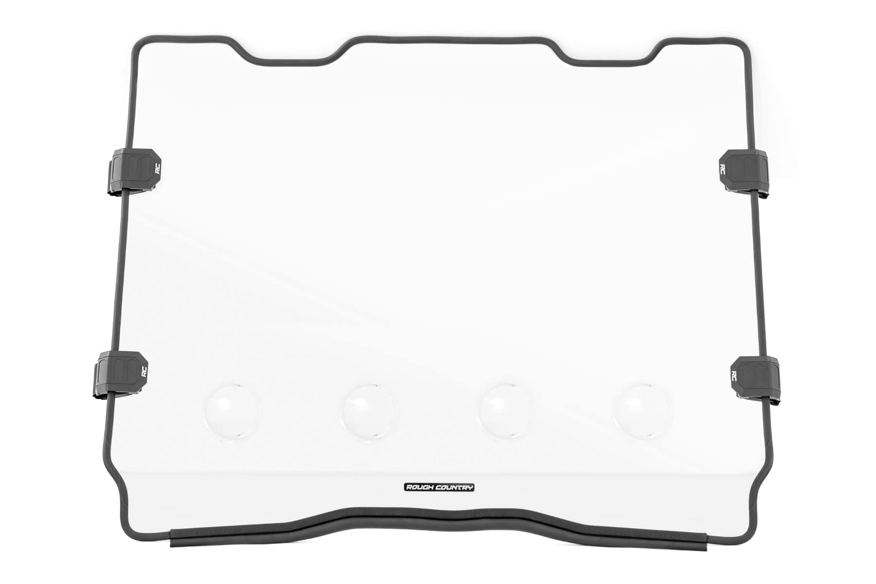Rough Country Full Vented Windshield for Polaris RZR PRO XP 4-Seater UTV - Model 98202010 | Durable Polycarbonate Protection for Off-Road Adventures & Trail Riding