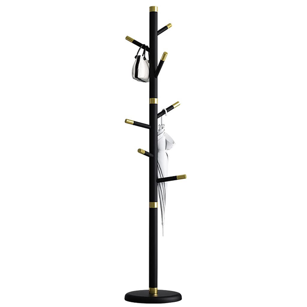 Modern Brass Tree Hat Stand & Coat Rack - Stylish Clothes Hanger for Jackets, Scarves, Umbrellas & Bags | Perfect for Entryway, Bedroom & Boutique Display
