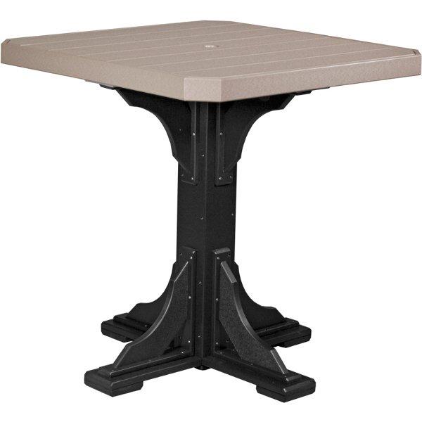 Poly 41 Square Table - Durable Outdoor Dining Table for Patio, Garden, and Backyard - Perfect for Family Gatherings and BBQs