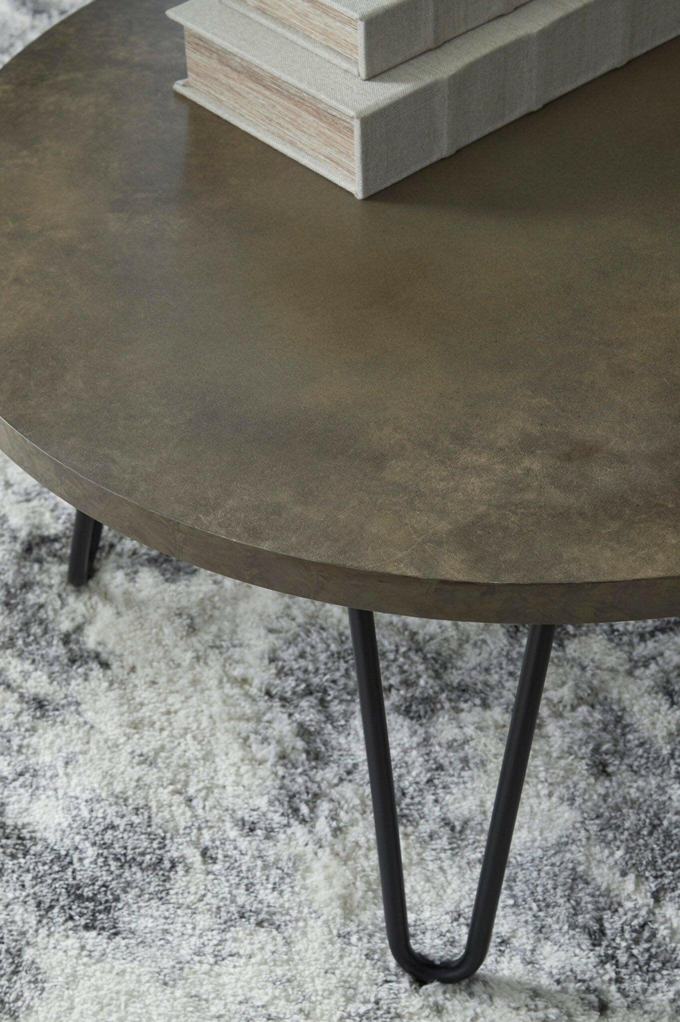 Hadasky Modern Cocktail Table & 2 End Tables Set T144 - 13 Inch Coffee Table with Side Tables for Living Room, Perfect for Small Spaces and Home Decor