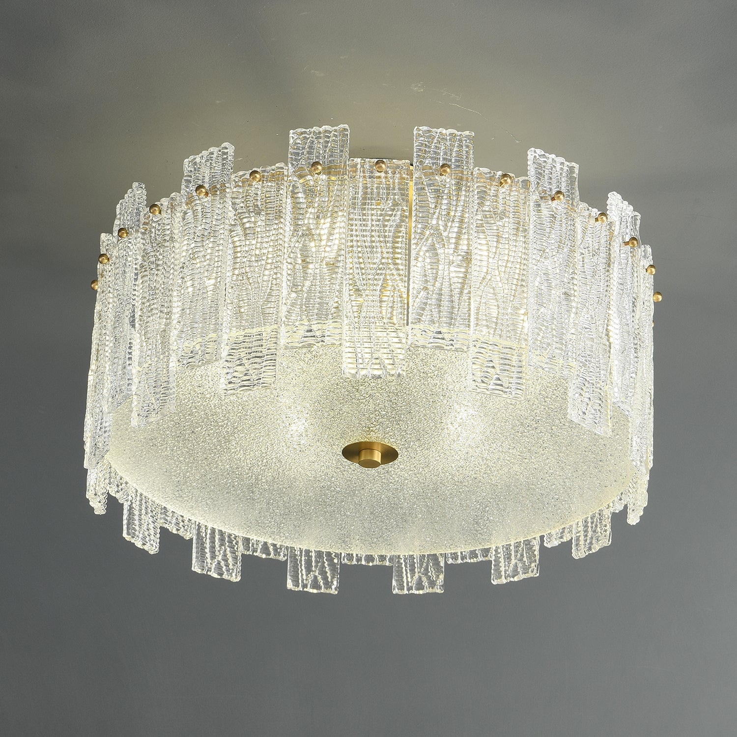 Glacier Cascade Ceiling Light Fixture - Modern Crystal Chandelier for Dining Room, Bedroom & Living Room Lighting