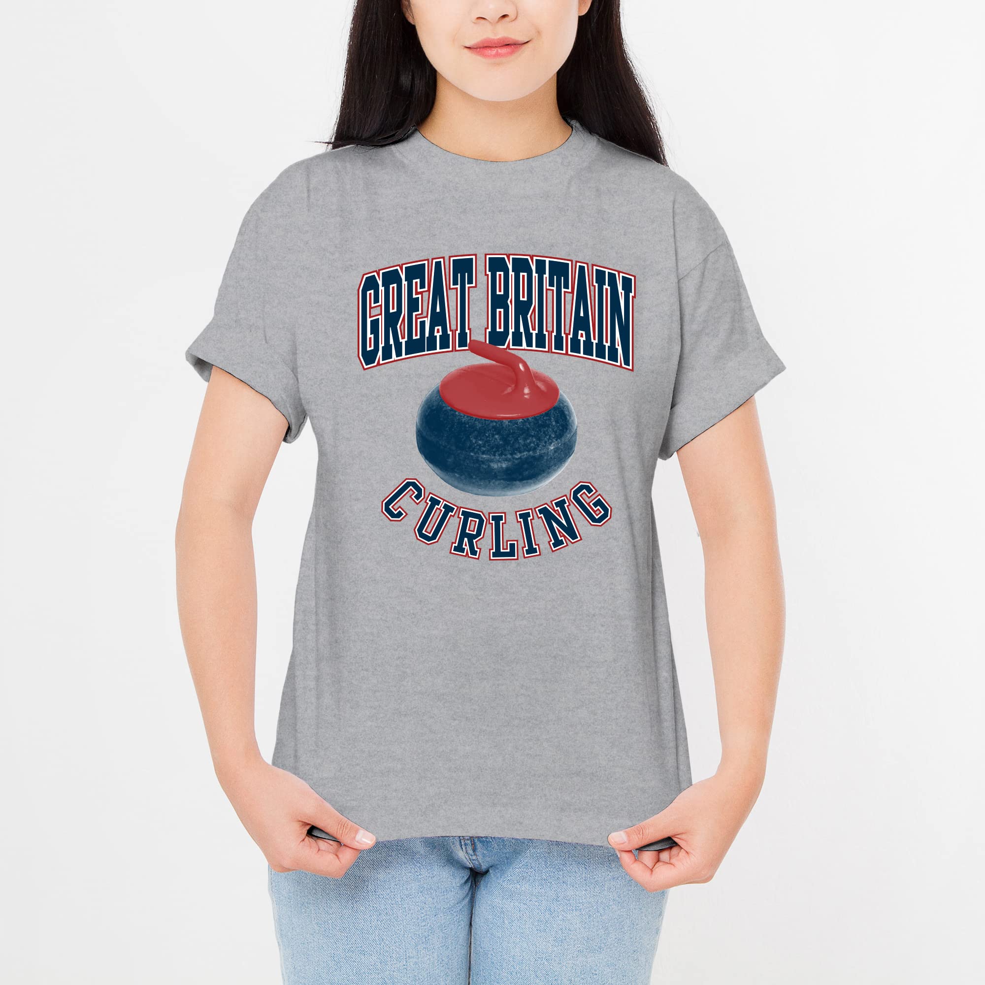 Curling Winter Sports Games T-Shirt - Funny & Trendy Ice Hockey Sweater for Men & Women - Perfect for Winter Sports Fans, Ice Skating, and Casual Wear
