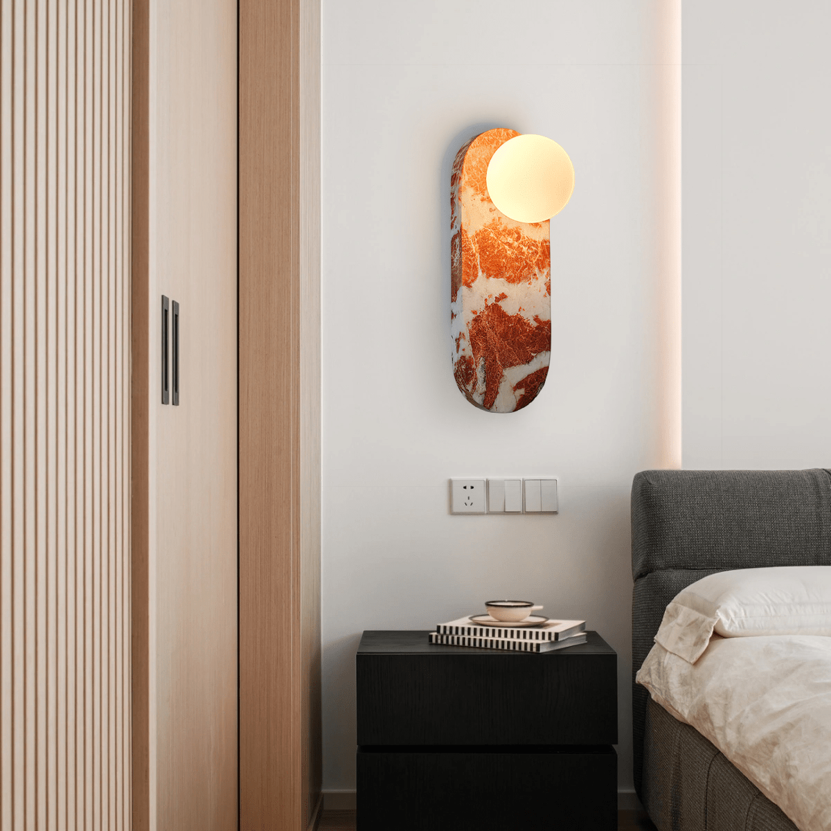 Lucie Wall Lamp - Modern LED Sconce Light Fixture for Bedroom, Living Room & Hallway - Energy Efficient Indoor Lighting for Home Decor