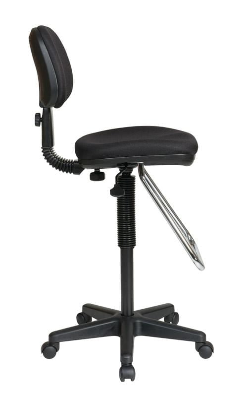 Ergonomic Drafting Stool with Adjustable Height & Teardrop Footrest - DC430 Office Chair for Architects, Artists & Designers - Perfect for Home Office, Studio & Workspace