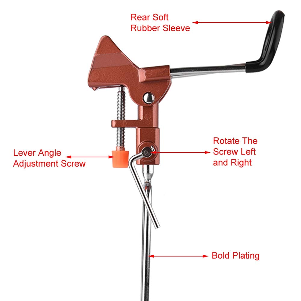 Adjustable Aluminum Alloy Fishing Rod Stand Holder - Stable Ground Bracket for Fishing Tackle Accessories | Perfect for Shore, Boat & Ice Fishing