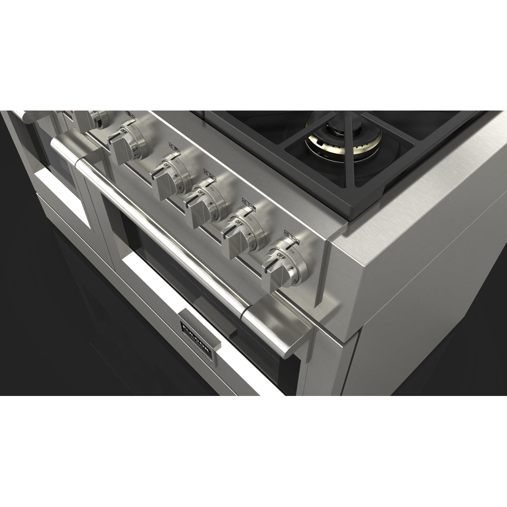 Fulgor Milano 48 Inch 600 Series Professional All Gas Range with 6 Burners & Stainless Steel Trilaminate Griddle - Perfect for Commercial Kitchens & Home Chefs (Model F6PGR486GS2)