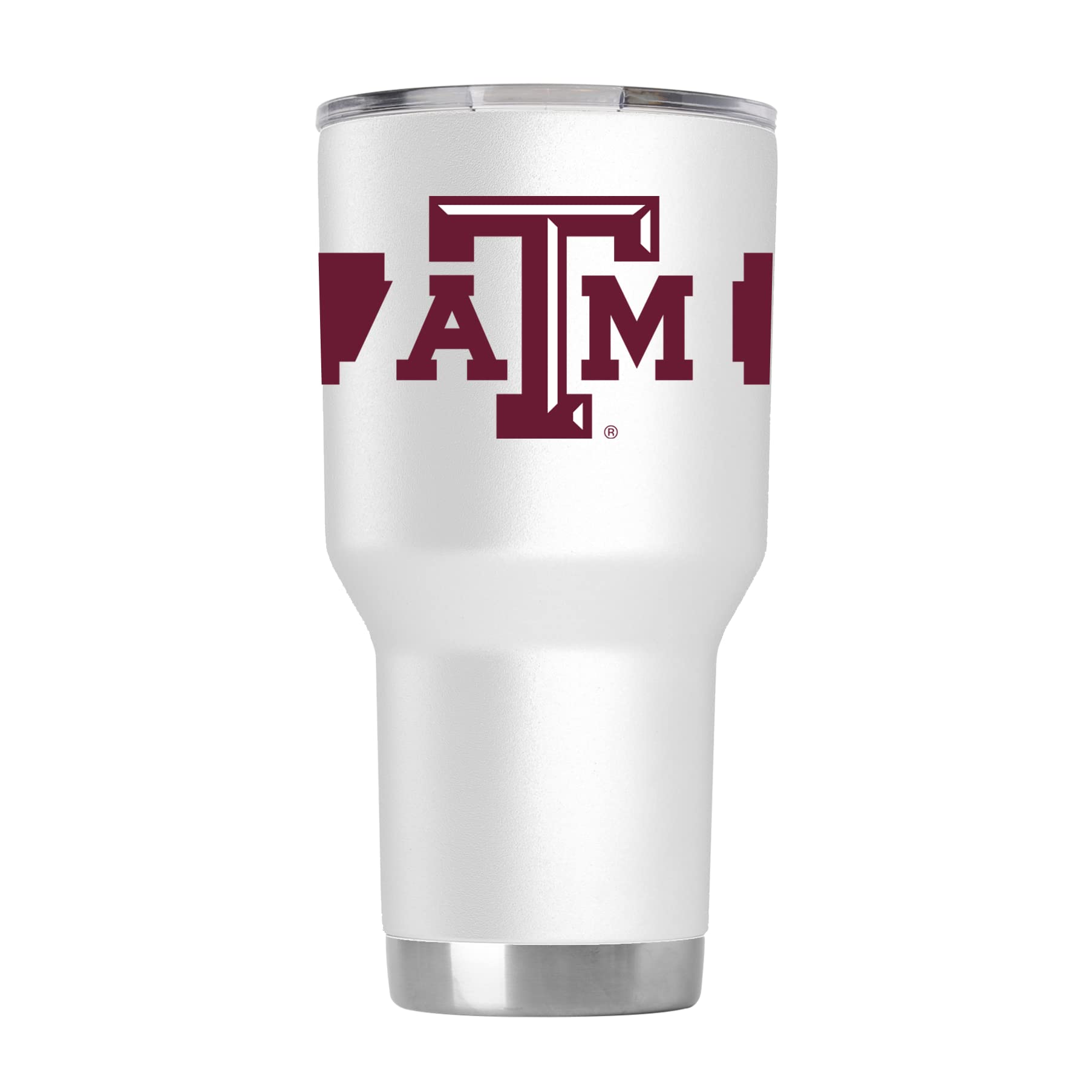 Texas A&M Aggies 30oz Insulated Tumbler with 360° Full Wrap Design - Double Wall Vacuum Stainless Steel Travel Mug for Coffee, Tea & Cold Drinks - Perfect for Game Day, Tailgating & Campus Life