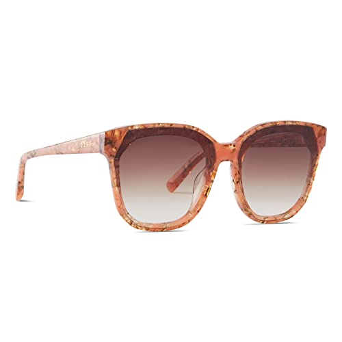 DIFF Gia Designer Oversized Sunglasses for Women - 100% UVA/UVB Protection, Tortoise Frames - Fashionable & UV Protective Shades for Beach, Driving & Outdoor Activities