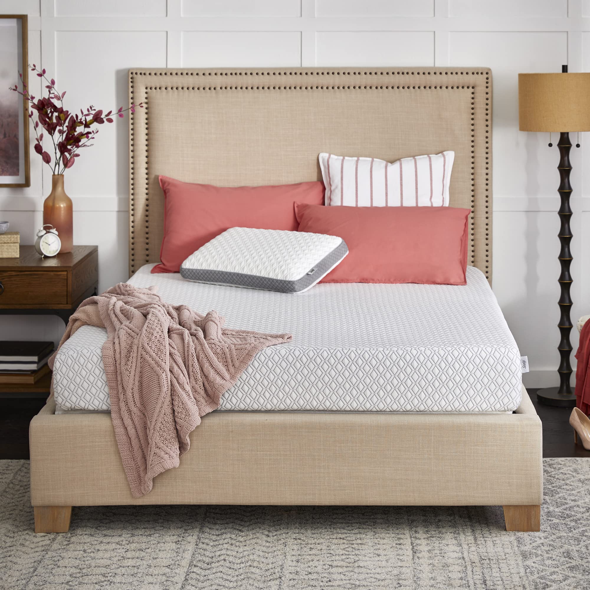 Sealy Cool & Clean 8-Inch Memory Foam Mattress in a Box - Twin XL Size, Breathable & Hypoallergenic - Perfect for Dorm Rooms, Guest Beds & Small Spaces