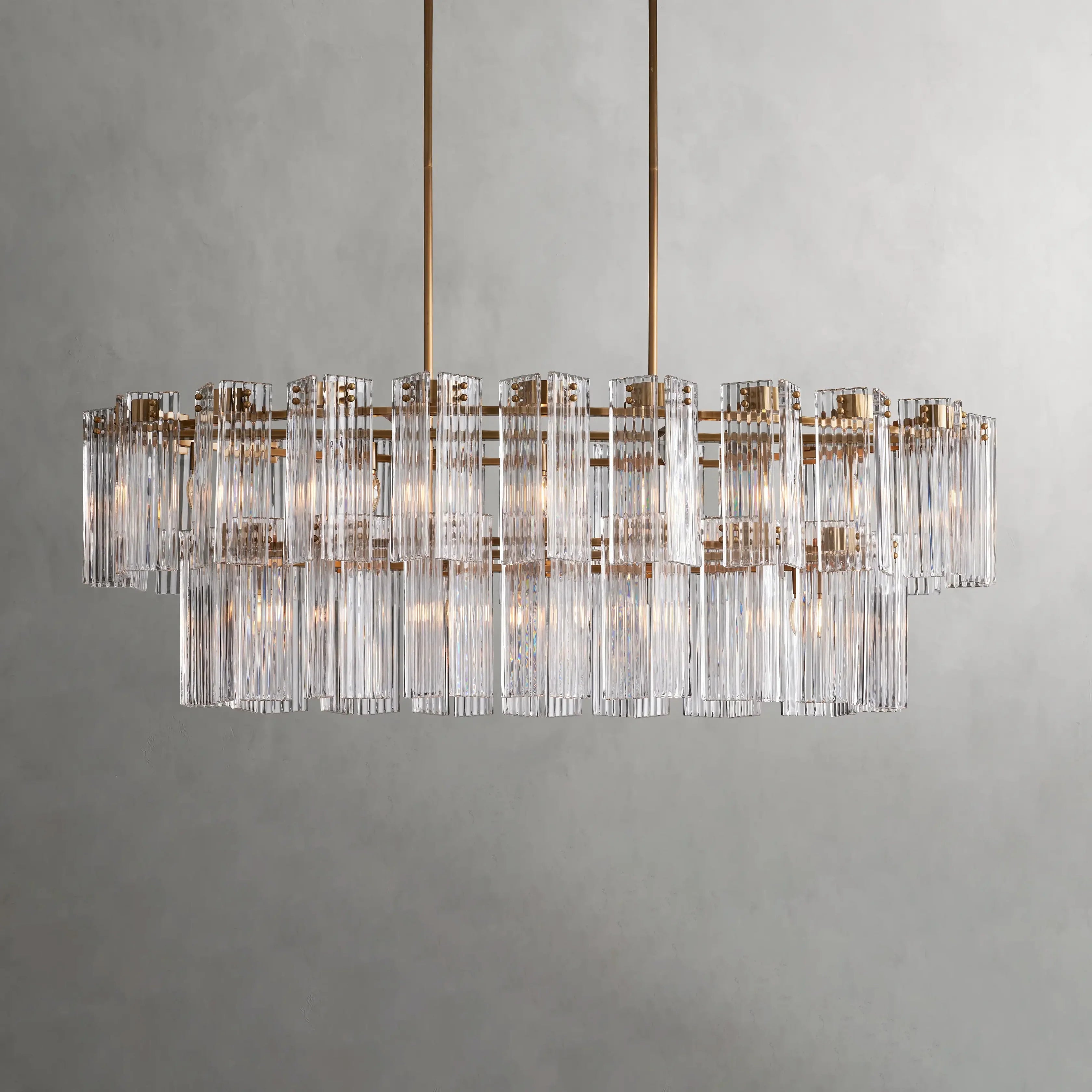 Delsie Oval Crystal Chandelier - 51