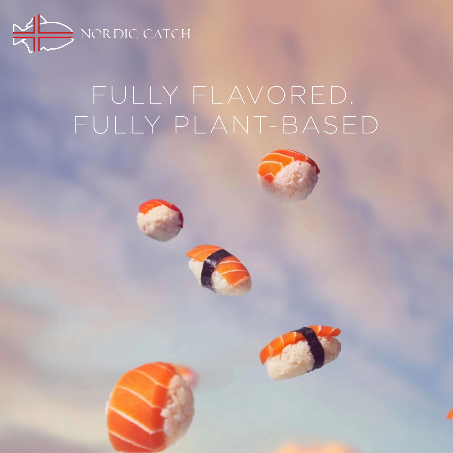 Boldly Vegan Salmon Sashimi - 10 Pack Plant-Based Frozen Seafood, Soy-Free & Non-GMO, Healthy Vegan Fish Alternative for Sushi, Poke Bowls & Vegan Diets | Nordic Catch by Boldly