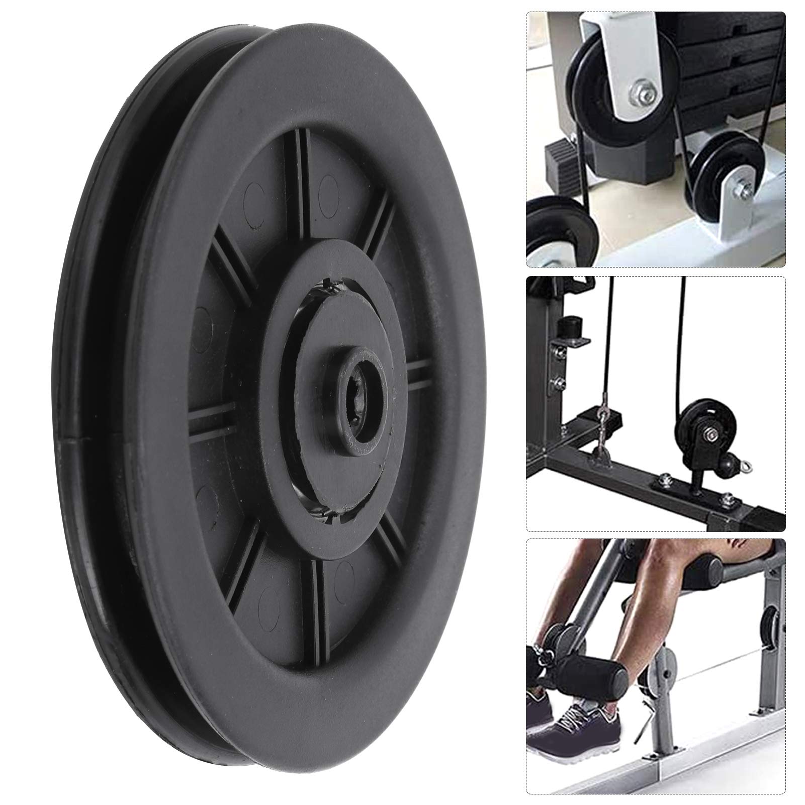 Lightweight Nylon Bearing Pulley Wheel - Durable Replacement for Fitness Equipment | Perfect for Home Gyms & Commercial Fitness Clubs
