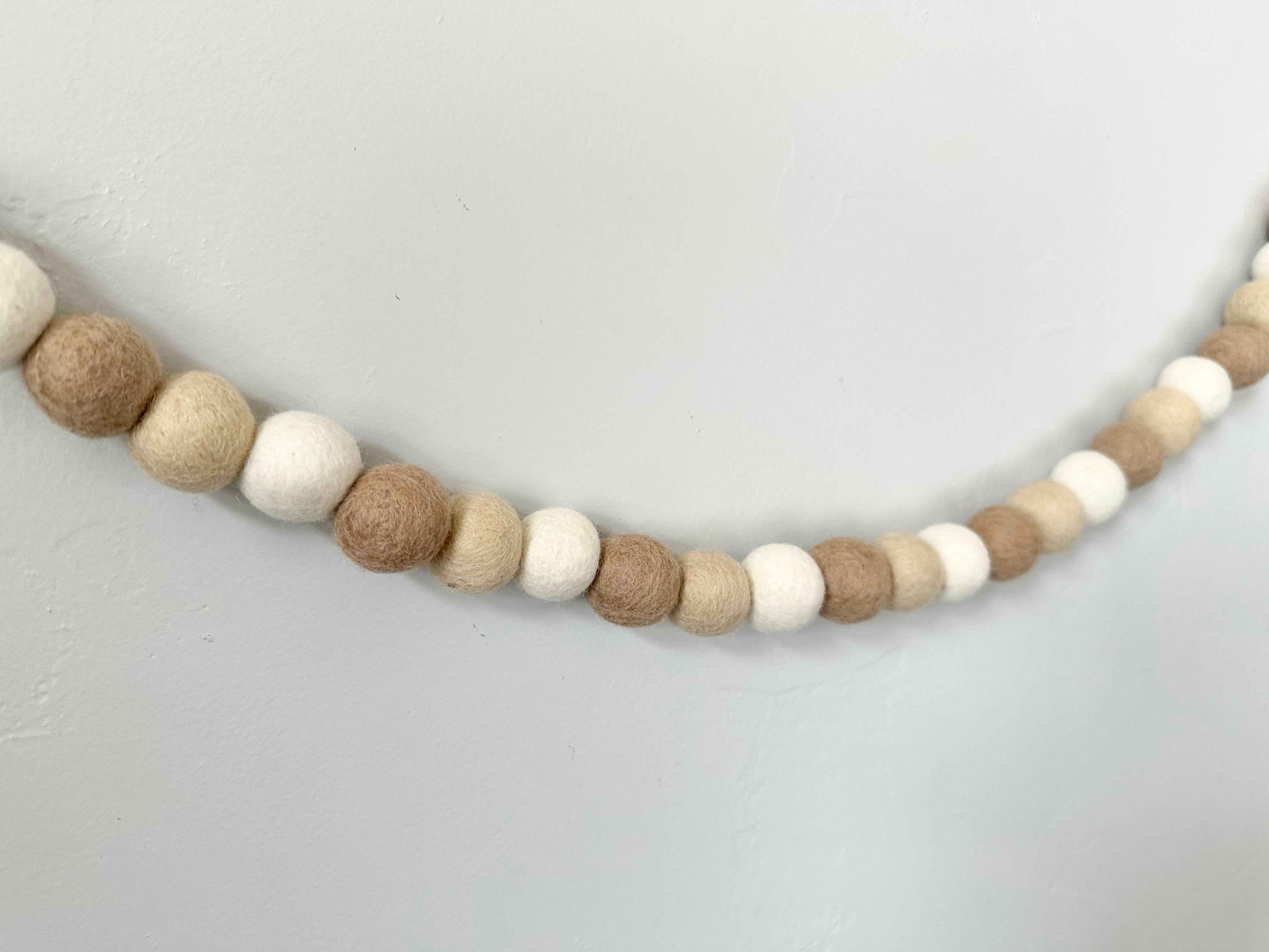 Neutral Gradient Garland - Elegant Boho Home Decor for Weddings, Parties & Nursery Room