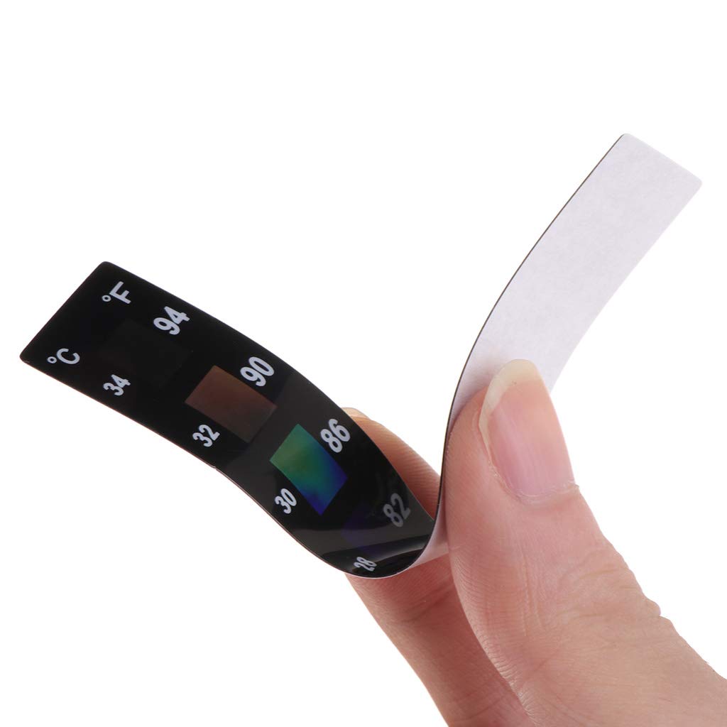 Youngy Digital Aquarium Thermometer Sticker - Accurate Fish Tank Temperature Monitor for Freshwater & Saltwater Tanks - Easy Stick-on Design for Glass Aquariums (Perfect for Home, Office, or Classroom Fish Tanks)