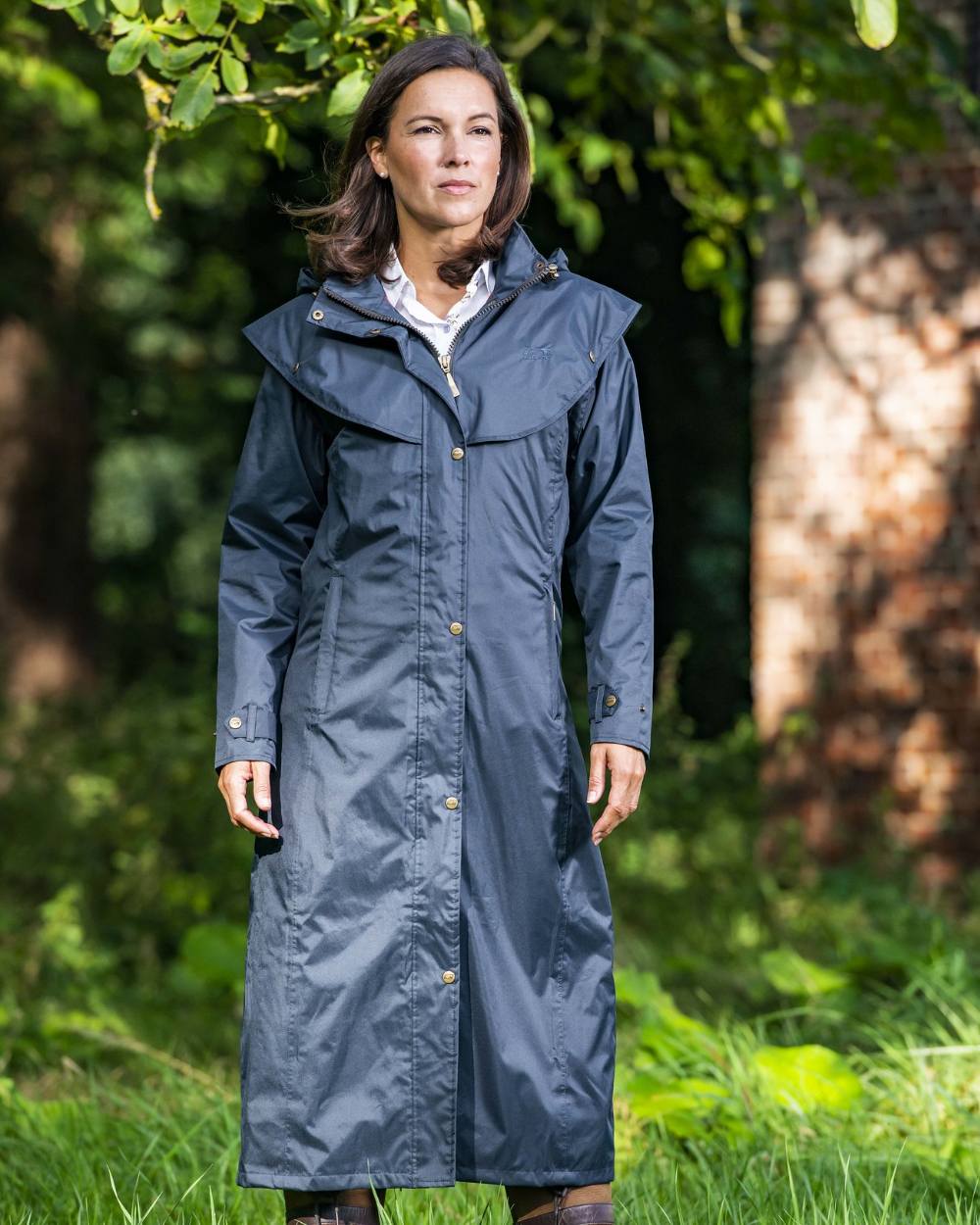 Baleno Men's Waterproof Oxford Long Raincoat - Lightweight Windproof Outdoor Jacket for Hiking, Camping & Travel