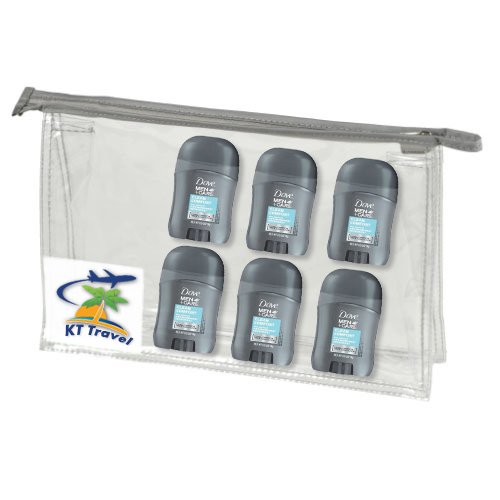 Men's Clean Comfort Antiperspirant Deodorant Travel Size 0.5 oz (6-Pack) - Fresh All Day, Ideal for Gym, Work & Travel