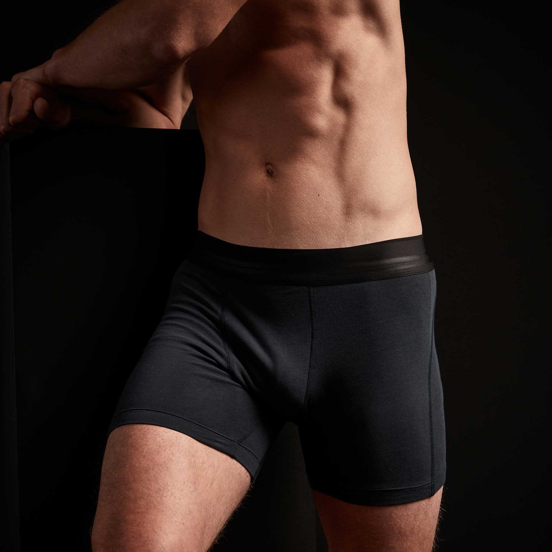 Elevated Lotus Sport Boxer Shorts for Men - Breathable French Navy Athletic Underwear - Perfect for Gym, Running & Everyday Comfort