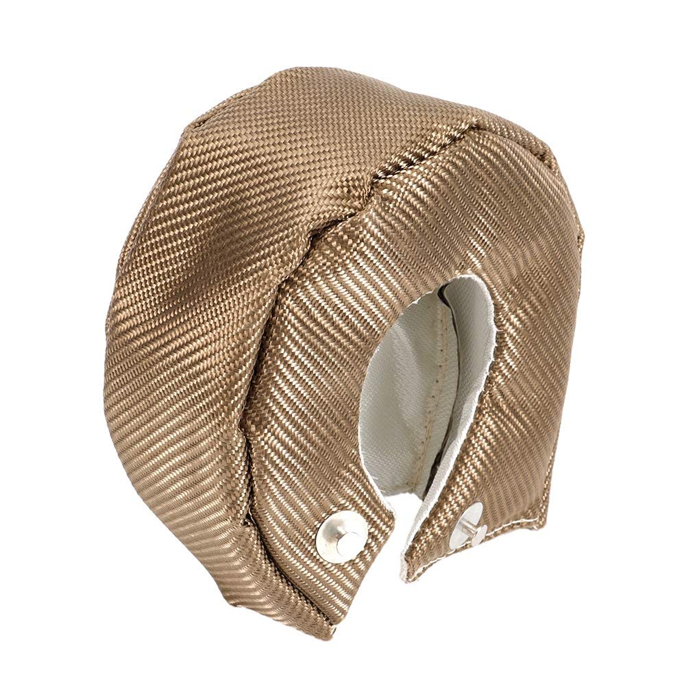 KIMISS Turbo Heat Shield - Single Titanium Turbocharger Heat Shield Blanket for T3/GT35/GT37/GT40/GT42 - High-Temperature Protection for Turbochargers - Ideal for Racing, Performance Cars & Engine Protection