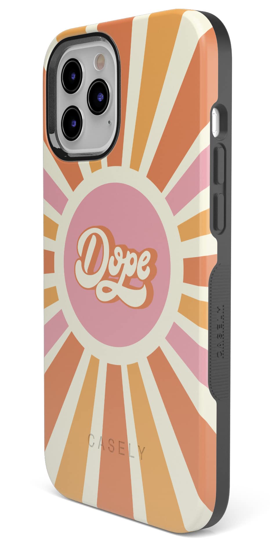 Casely iPhone 11 Pro Max Case - Retro Sun Colorblock Protective Phone Cover | Shockproof & Slim Design | Perfect for Everyday Use, Travel & Outdoor Activities