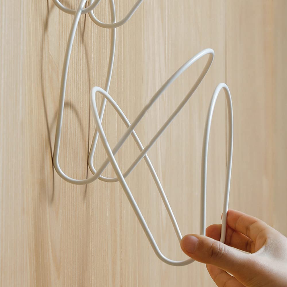Detachable Baseball Cap Rack & Hat Display Holder - Round Storage Shelf for Door Closet, Clothes, Scarves & Towels - White Home Organizer - Perfect for Bedroom, Entryway & Closet Organization