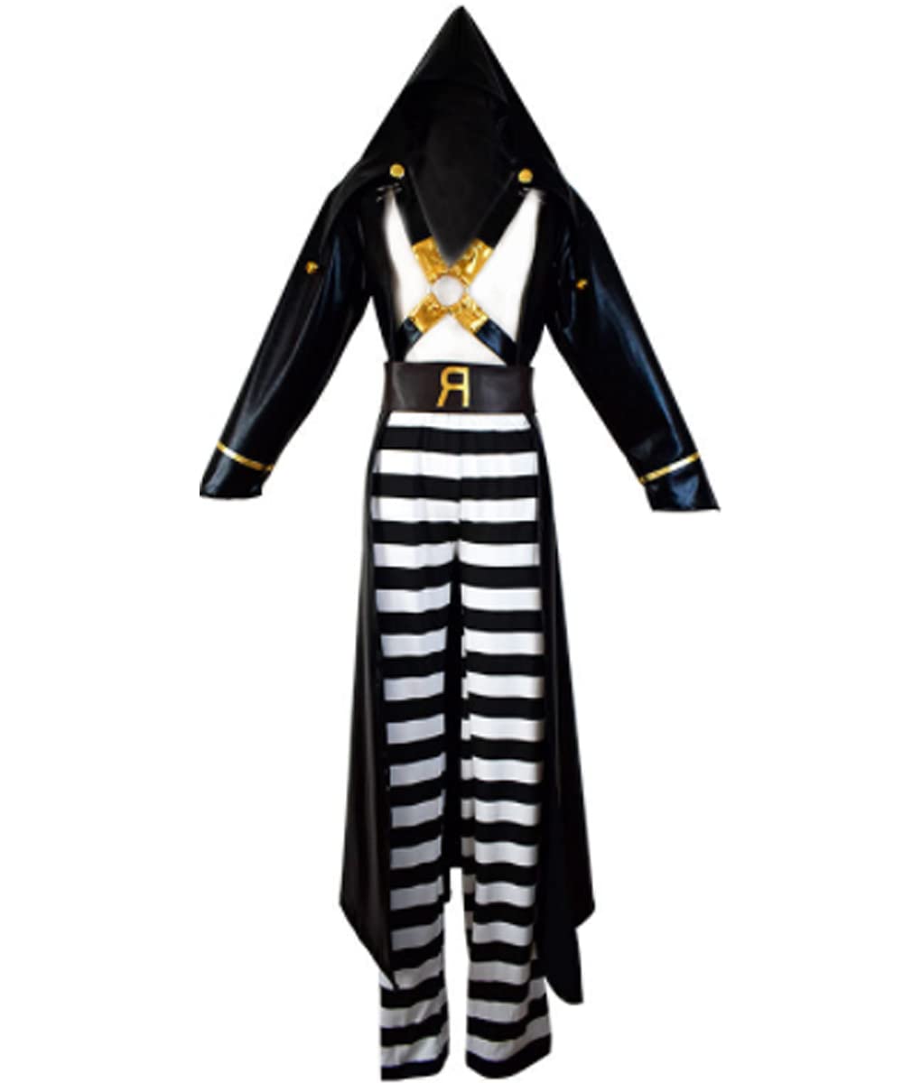 Men's Anime Cosplay Leather Uniform Costume - Halloween Party, Comic Con & Cosplay Events - High-Quality Faux Leather Suit for Role-Playing & Costume Parties