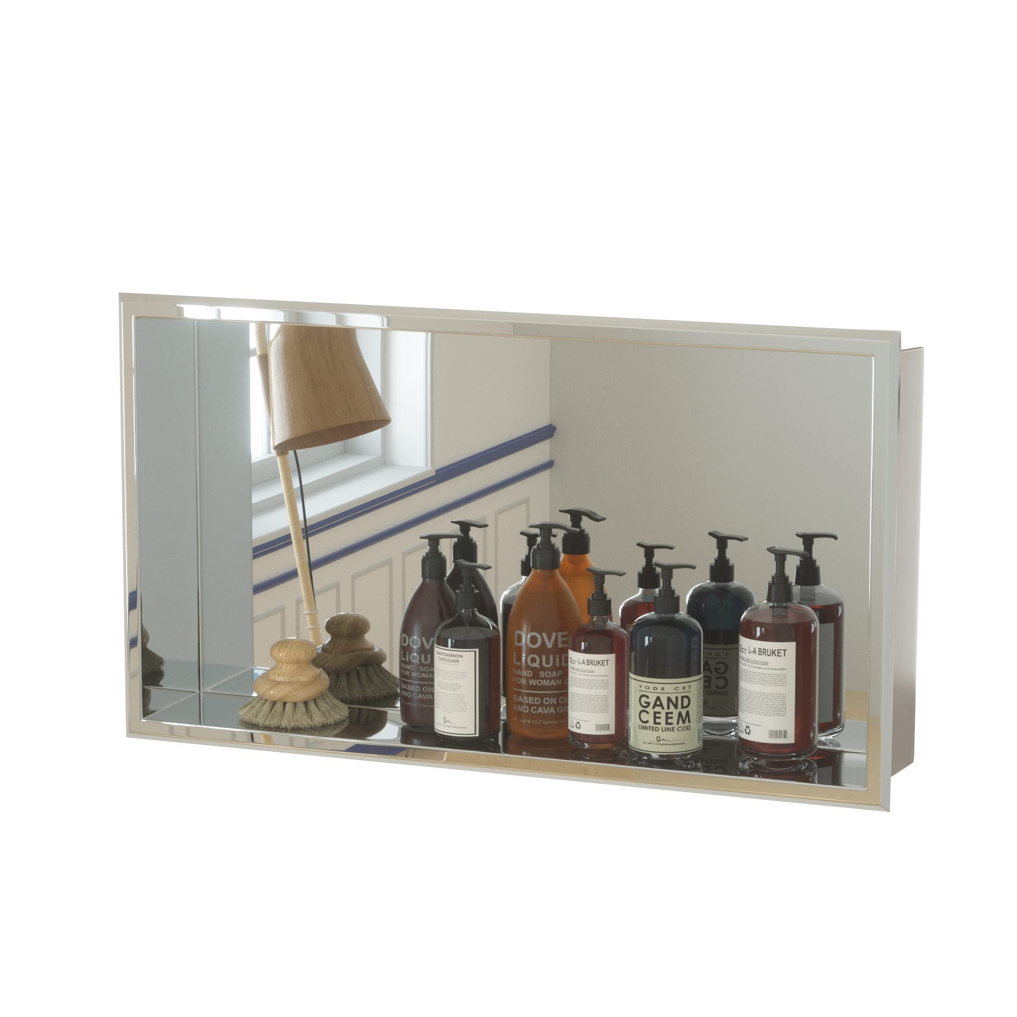 Stainless Steel Recessed Shower Niche Insert - 24