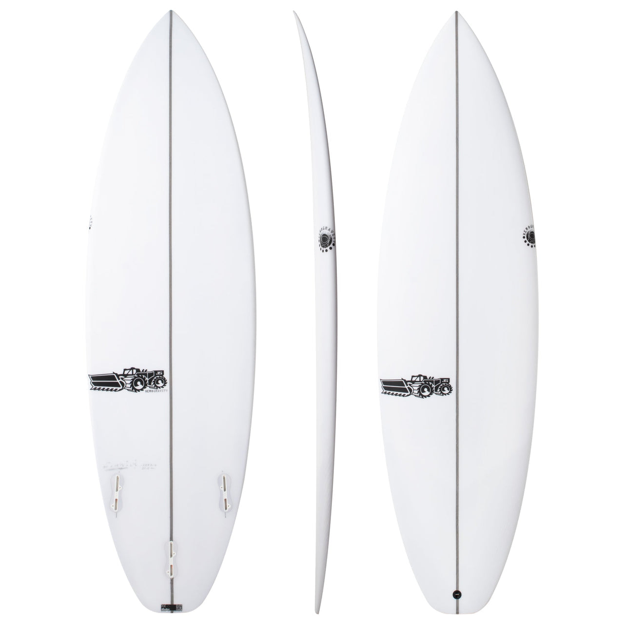 JS Industries Xero Gravity 6'1 Surfboard with PU Core & Futures Fins - Perfect for Performance Surfing and Wave Riding