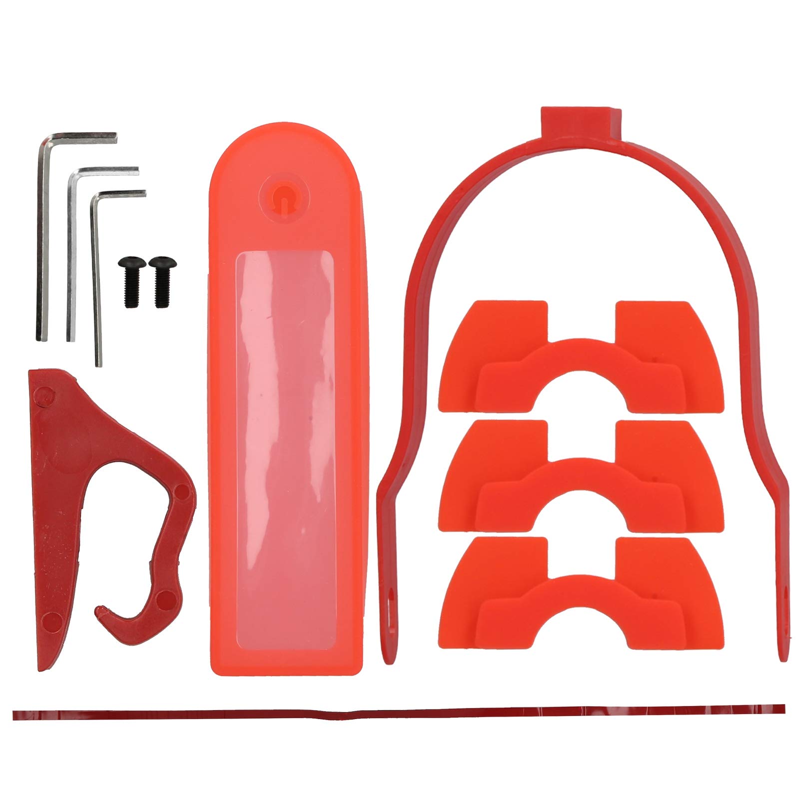 Keenso Electric Scooter Fender Kit - Silicone Protective Cover with Hook, Damping & Rear Mudguard Bracket for Xiaomi M365/Pro - Perfect for Commuting, Urban Travel & Scooter Protection