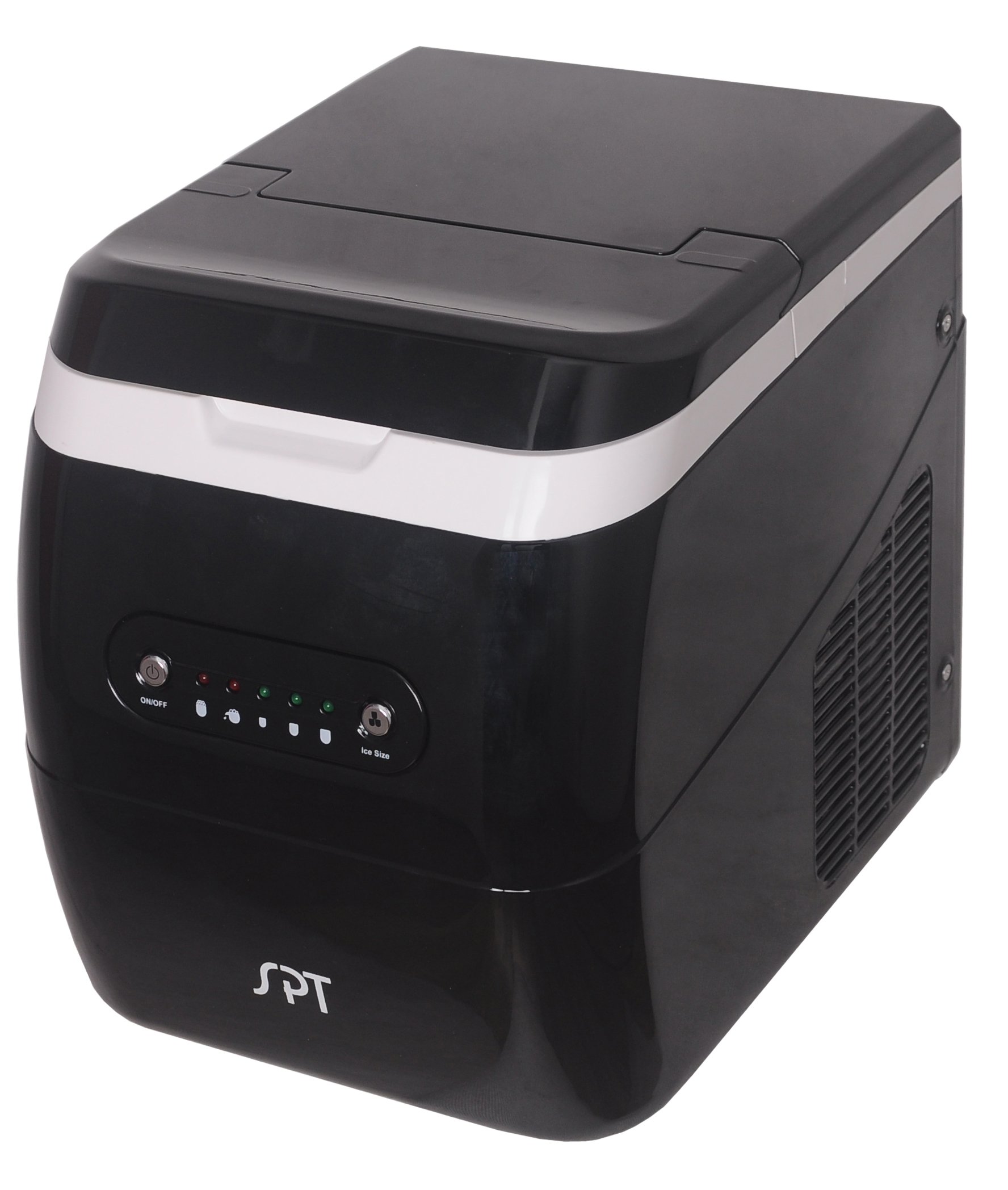 SPT IM-123B Countertop Ice Maker Machine - Fast 26lbs/24H, Self-Cleaning Portable Ice Maker with 2 Sizes Bullet Ice, Perfect for Home Kitchen, Office, RV & Outdoor Camping