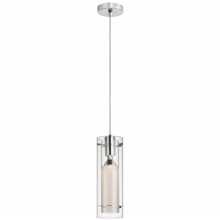 Elegant Clear Glass Pendant with Frosted Insert - Perfect for Home Decor, Wedding Centerpieces & Gift Giving