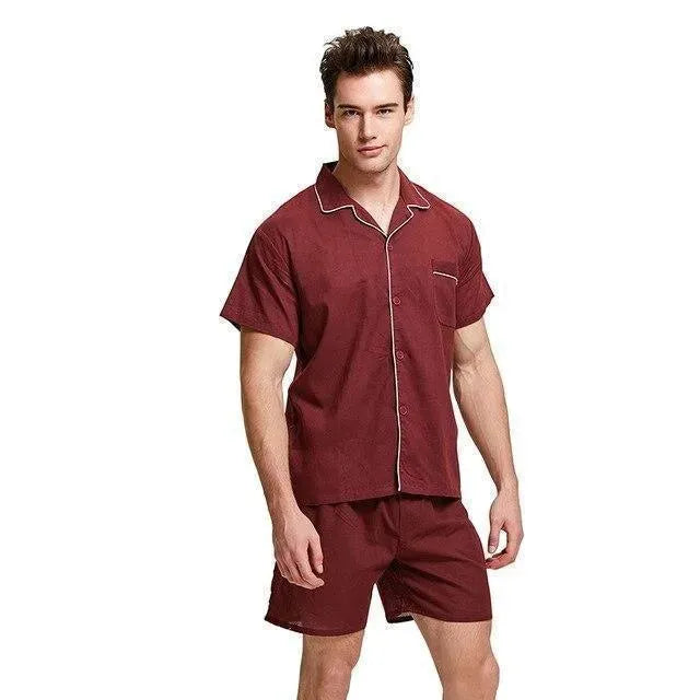 Just Watch Men's Cotton Pajama Set - Soft Sleepwear for Men, Lounge Wear & Home Comfort - Perfect for Nighttime Relaxation and Cozy Evenings