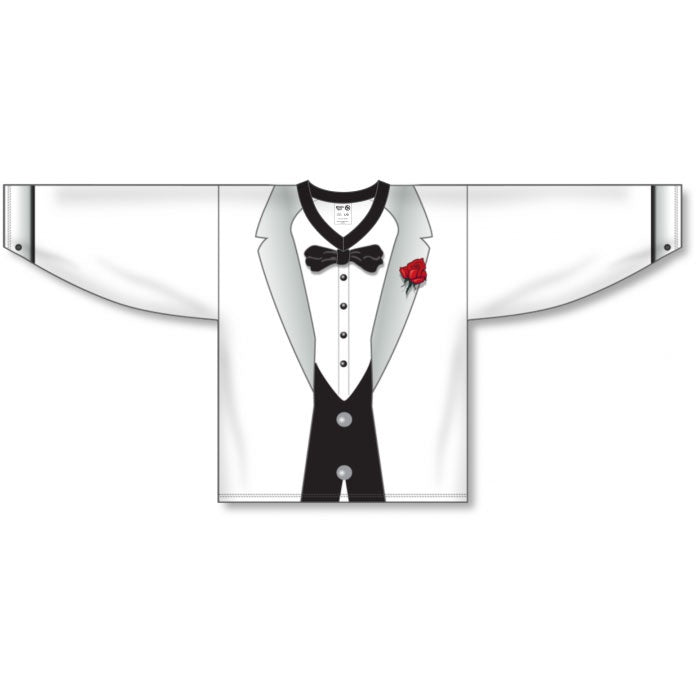 Custom White Tuxedo Jersey - Premium Quality Baseball Uniform for Men - Perfect for Weddings, Proms & Formal Events