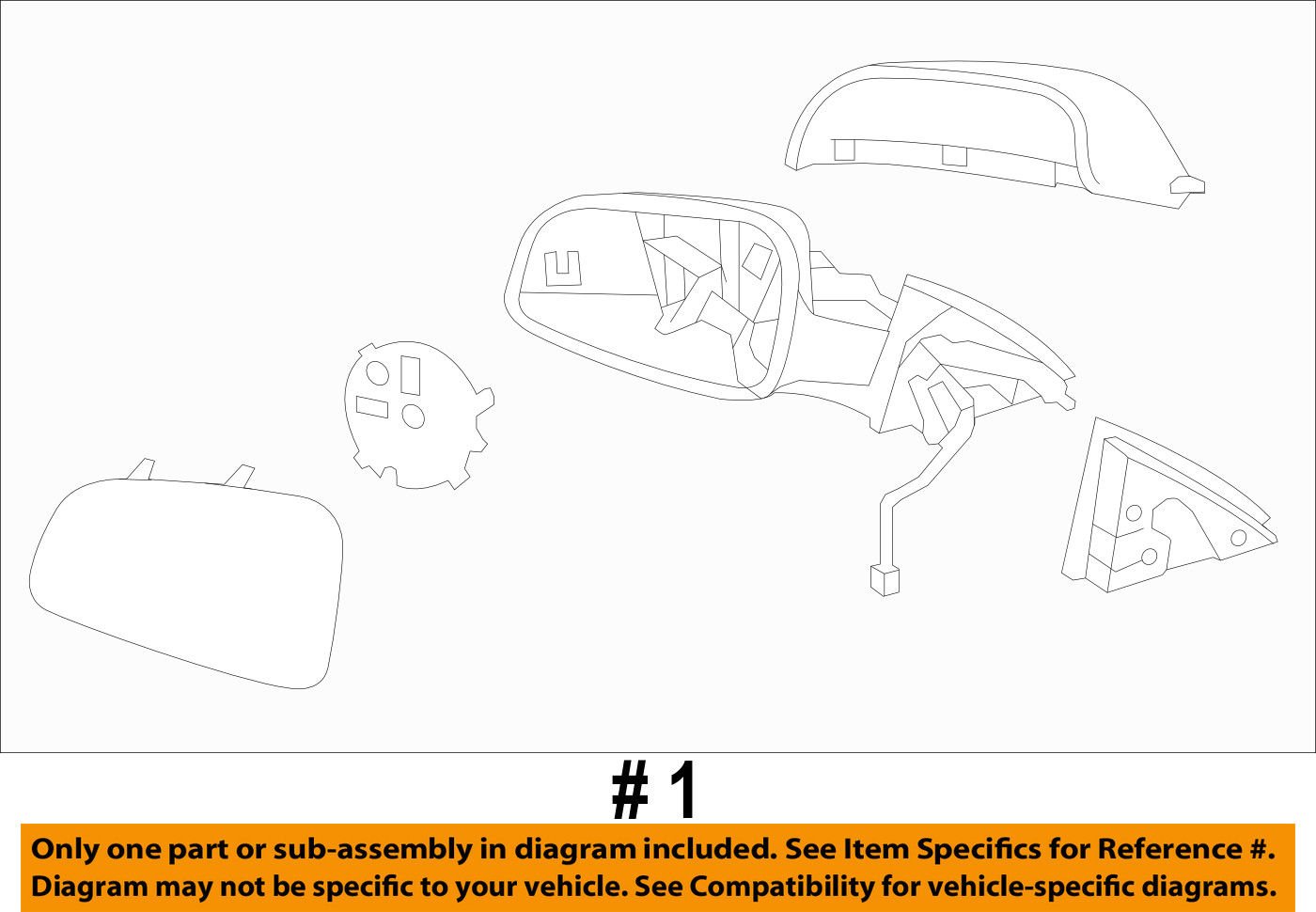 Car Rearview Mirror Replacement - Universal Fit for Most Vehicles - Easy Installation & Adjustable Angle - Perfect for Safe Driving & Parking Assistance