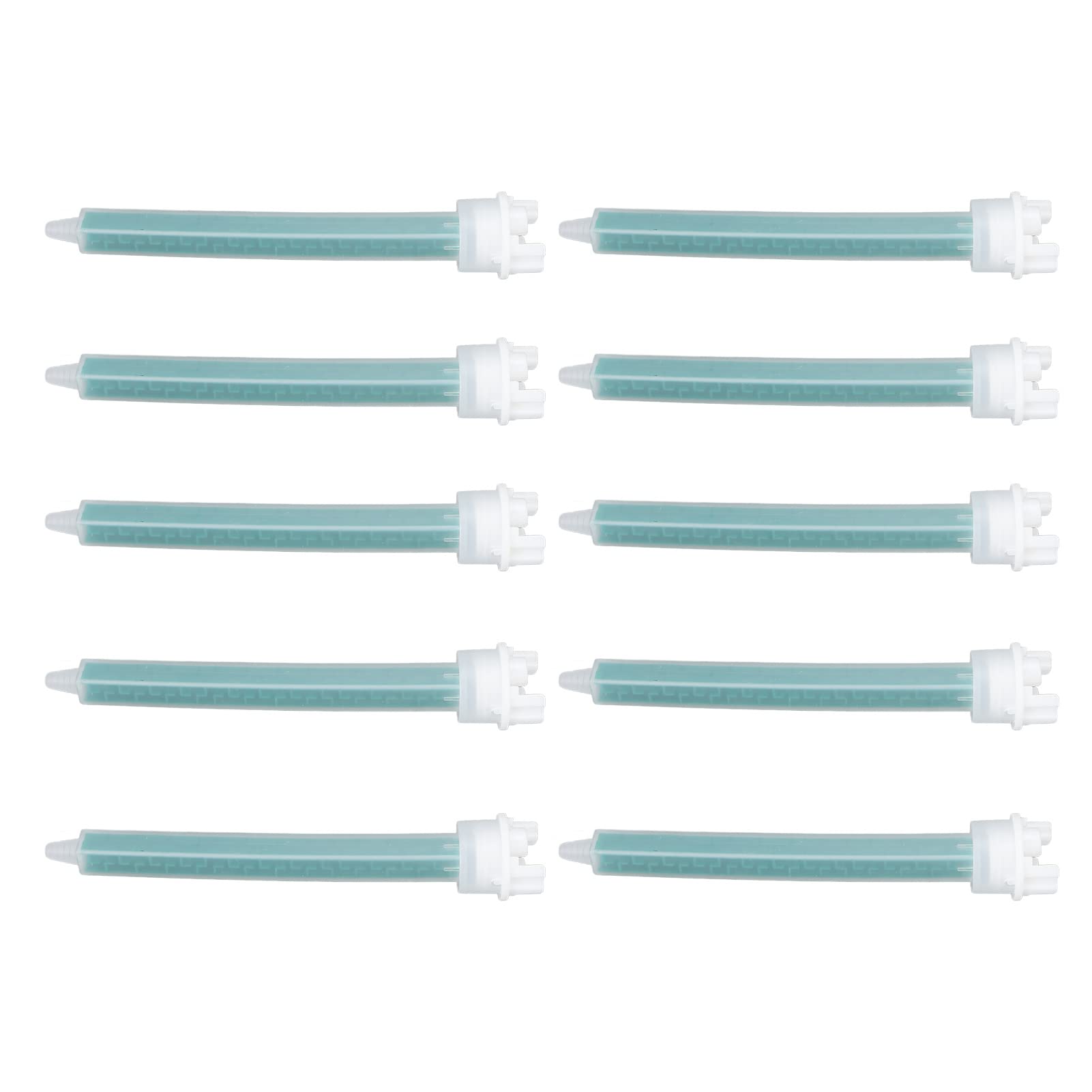 10Pcs Epoxy Mixing Nozzles - 1:1 Ratio Resin Mixer Tips for Glue Guns - Perfect for DIY Crafts, Hoof Trimming, Adhesive Applications & Home Repairs